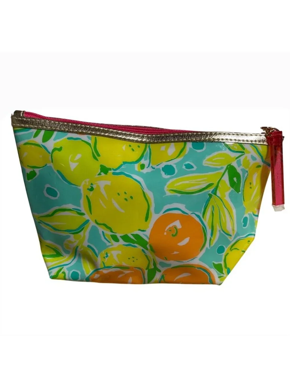 Lilly Pulitzer For Estee Lauder Citrus Print Makeup Bag